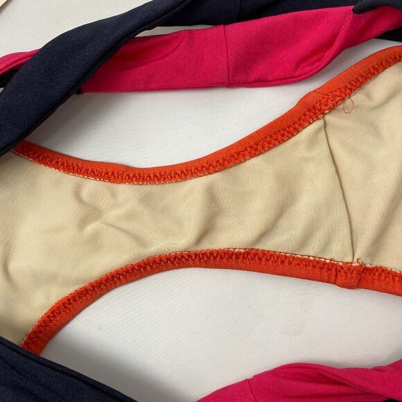 Agent Provocateur Mazzy Coral Fuchsia Black Bikini 3/2 Set NWT - Picture 10 of 10